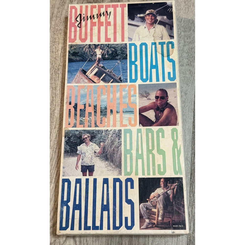 Jimmy Buffett Boats Beaches Bars & Ballads 3-CD Box Set MCA MCAD4-10613